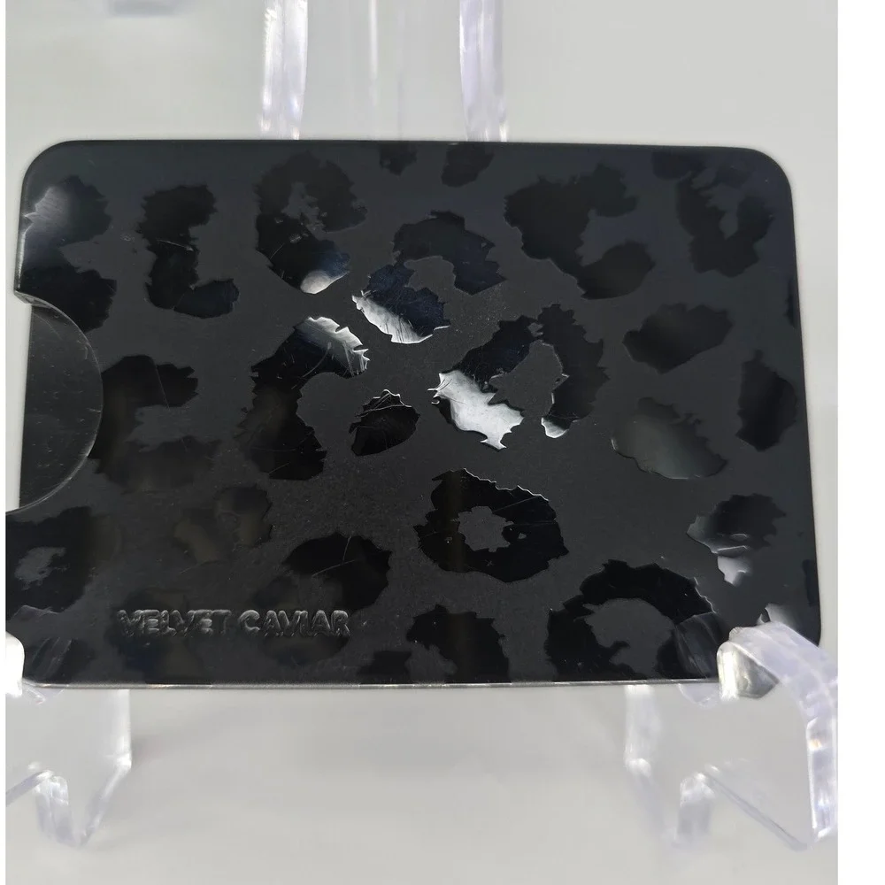 Velvet Caviar Magnetic Phone Wallet Black Leopard MagSafe Card Holder Accessory